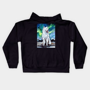 Samoyed Night Kids Hoodie